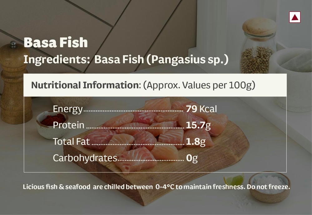 Basa Medium Boneless Cubes 400 g - Fresh Fish | Licious | Buy Online