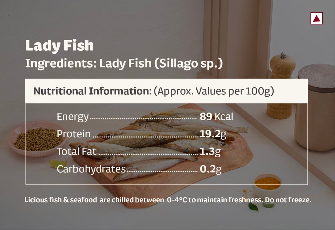 Lady Fish Medium - Whole, Cleaned 350 g - Fresh Fish | Licious | Buy Online