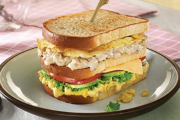Mustard Chicken Club Sandwich