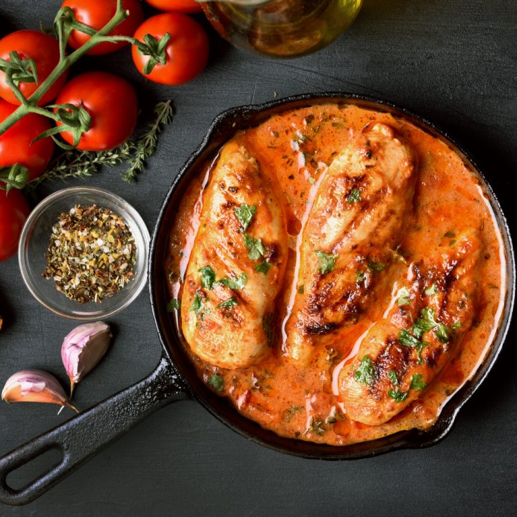Skillet Chicken in Tomato Sauce Recipe