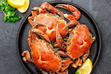 Crabs on a plate