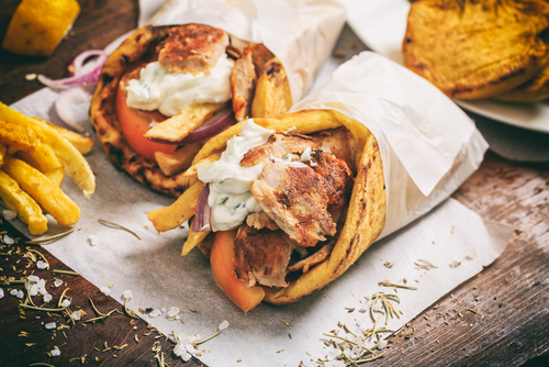 Pita gyros souvlaki