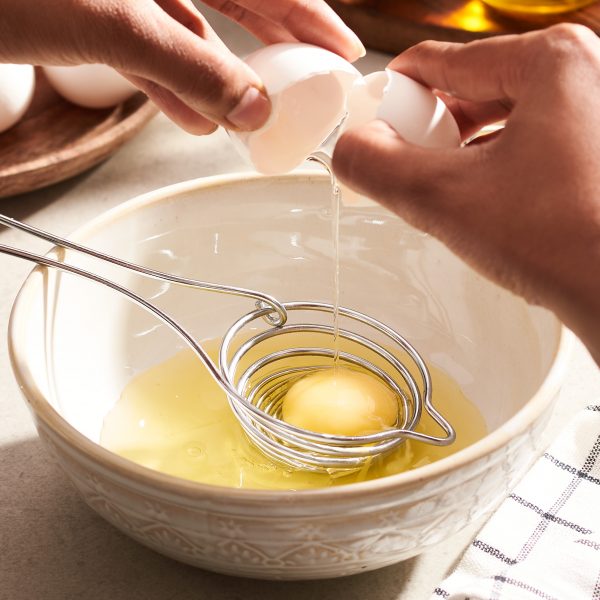 Egg Whites being separated