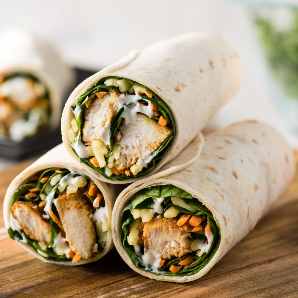 Follow this recipe to make delicious fried chicken wraps at home.