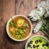 Murgh Makkai Shorba in a bowl