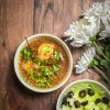 Murgh Makkai Shorba in a bowl