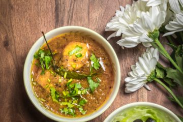 Murgh Makkai Shorba in a bowl