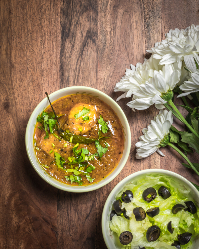 Murgh Makkai Shorba in a bowl